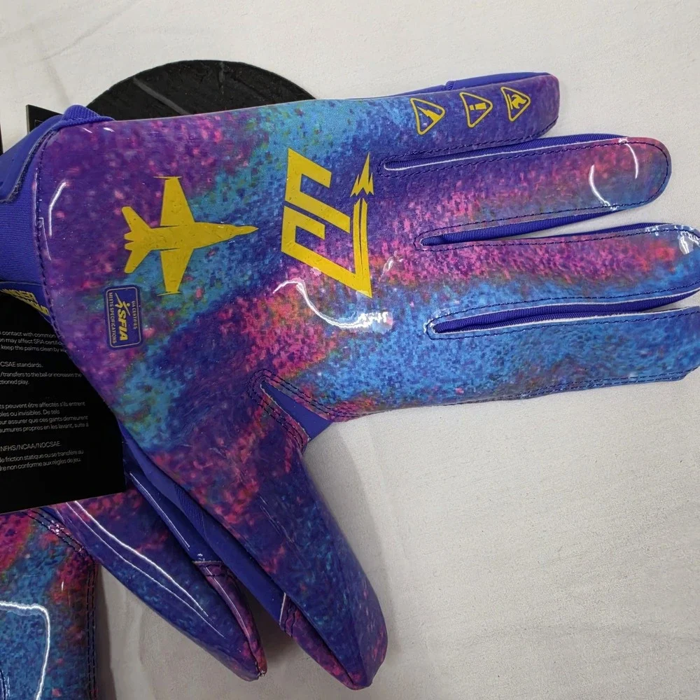 Under Armour F9 Nitro Justin Jefferson JJettas Football Receiver Gloves Size XL